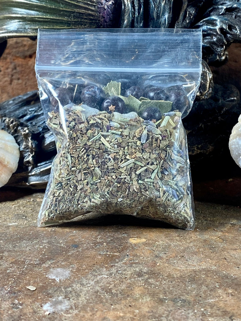 Hand Made Incense Blends Kit with Tongs & Spoon | Witchcraft | Wiccan | Pagan | Protection | Moon Spells | Ritual | Herbs | Resins