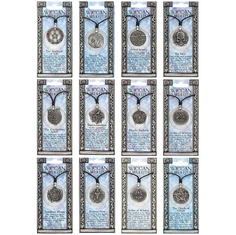 Wiccan Amulet Charm Necklaces