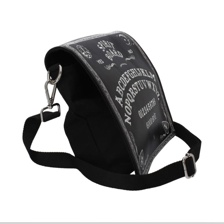 Spirit Board Embossed Shoulder Tablet Bag Black 25cm | Witchcraft | Wiccan | Pagan | Occult | Goth | Hip Bag | Shoulder Bag