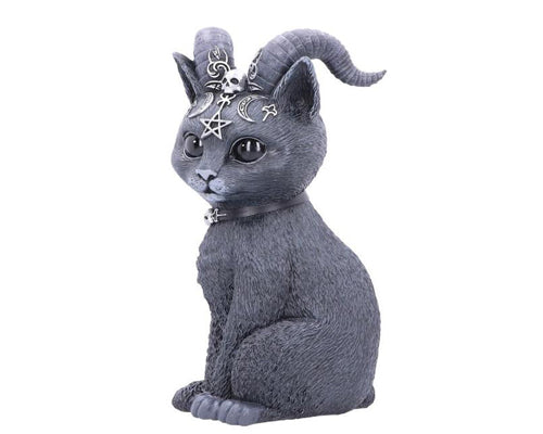 Large Pawzuph Horned Occult Cat Figurine 26.5cm Large | Occult | Gothic | Wiccan | Pagan | Cat | Ornament