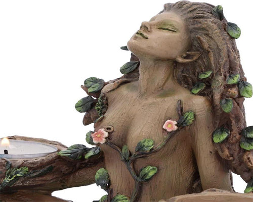 Balance of Nature 19cm Female Tree Spirit Tealight Candle Holder | Deity | Goddess | Wiccan | Pagan