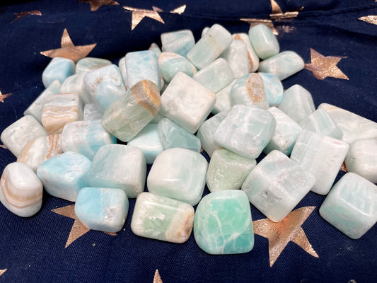 Caribbean Calcite Stones | Crystals | Reiki | Chakra | Witchcraft | Wiccan | Pagan | Healing | Grid | Polished | Gemstones