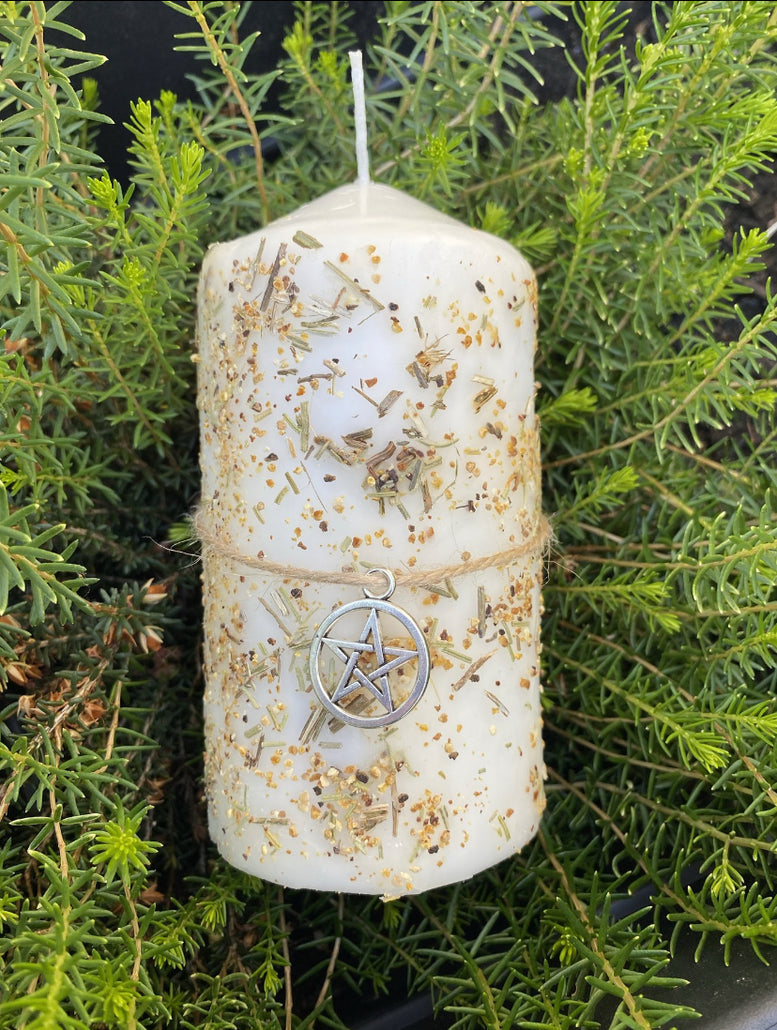 Positive Energy, Cleansing & Purifying Pillar Candle Ritual Candle