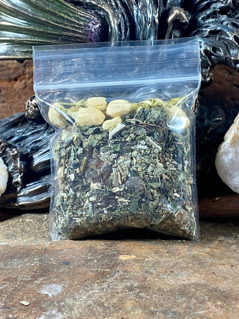 Hand Made Incense Blends Kit with Tongs & Spoon | Witchcraft | Wiccan | Pagan | Protection | Moon Spells | Ritual | Herbs | Resins