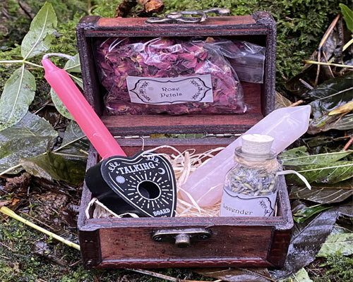 Rose Quartz Wand - Small Self Love Chest