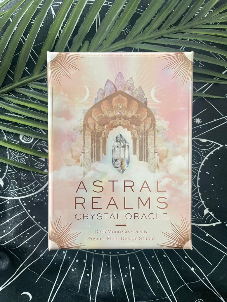 Astral Realms Crystal Oracle | Oracle Cards | Tarot | Deck | Witchcraft | Wiccan | Pagan | Divination | Mystic | Card Reading | Crystals