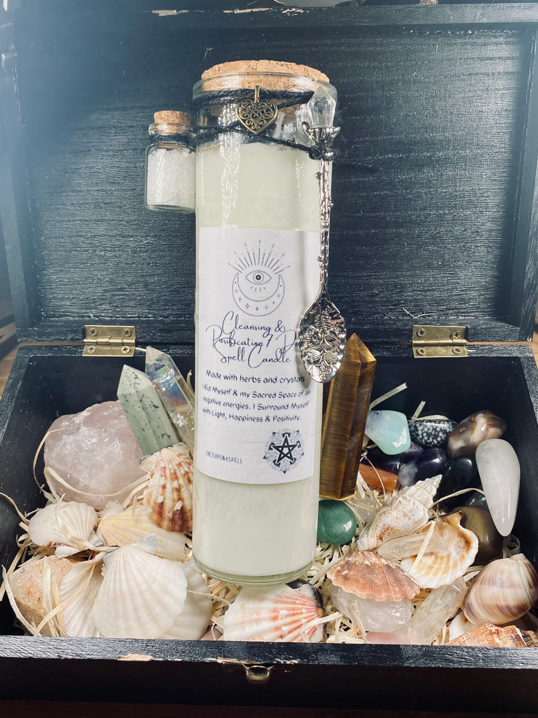Cleansing and Purification 7 Day Spell Candle | Ritual Candle | Witchcraft | Wiccan | Pagan | Fragrance | Candles | Altar Tool