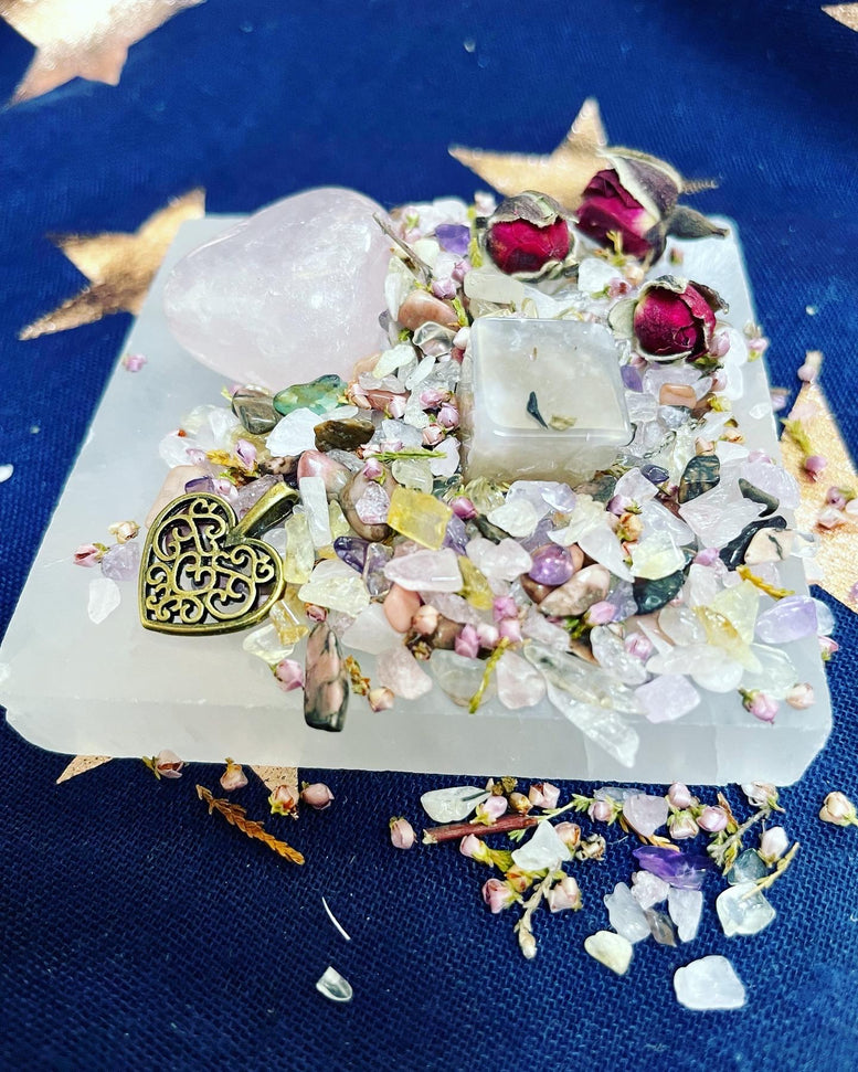 Witches Self Care Gift Set | Witchcraft | Wiccan | Pagan | Candles | Spells | Crystals | Reiki | Chakra | Incense | love | Self love | Gift