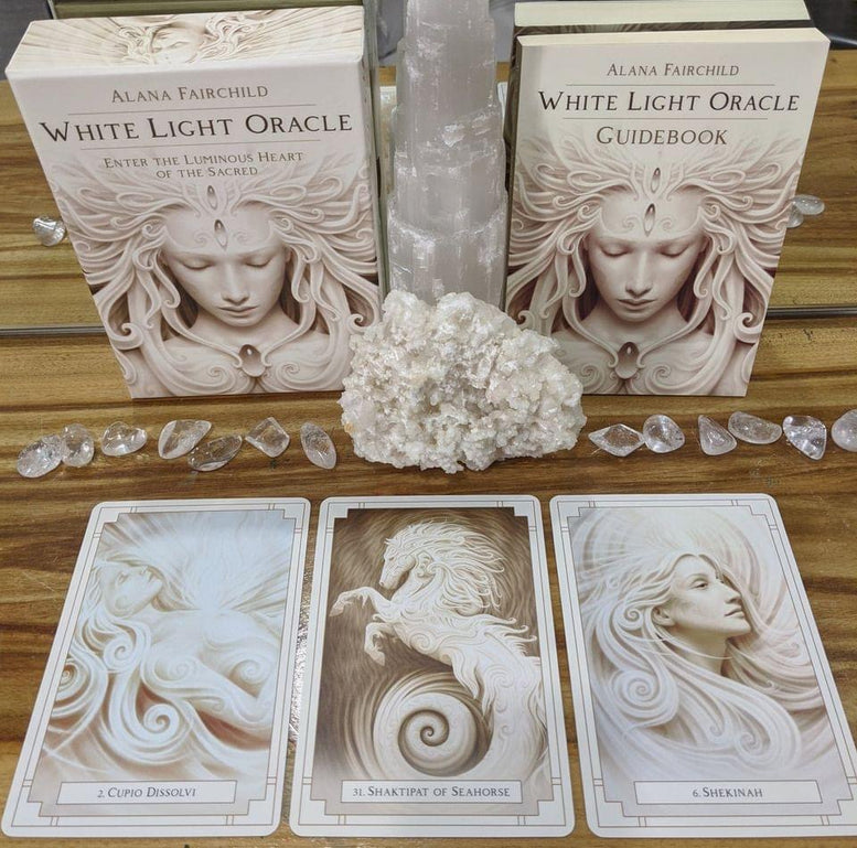 White Light Oracle Cards | Oracle Cards | Tarot | Deck | Wiccan | Pagan | Witchcraft | Occult | Divination | Gift | Reading | Mystic | Magic