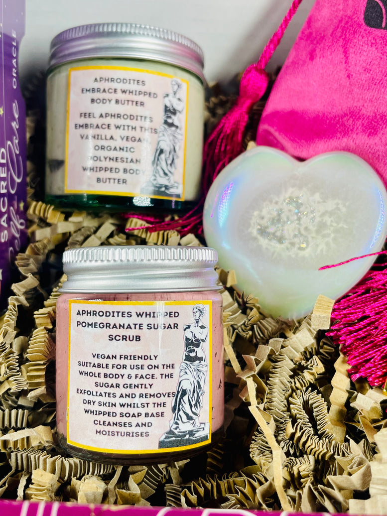 The Lovers Witchy Gift Set | The Sacred Self Care Oracle | Incense | Girlfriend | Gift | Earrings | Crystals | Angel Aura | Skin Care | Love