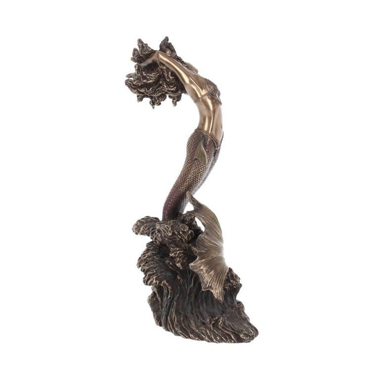 Yemaya Goddess of Water Figurine Bronze Mermaid Ocean Ornament 27cm | Goddess | Sea Witch | Sea Goddess | Wiccan | Pagan