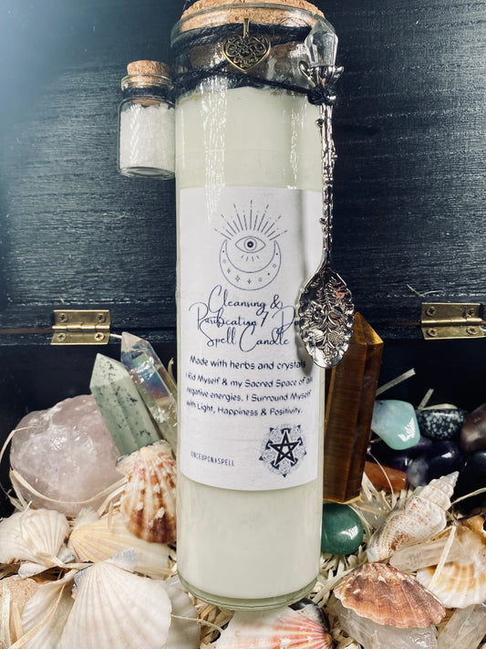 Cleansing and Purification 7 Day Spell Candle | Ritual Candle | Witchcraft | Wiccan | Pagan | Fragrance | Candles | Altar Tool