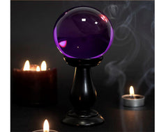 Purple Glass Crystal Ball - The Fortune Teller