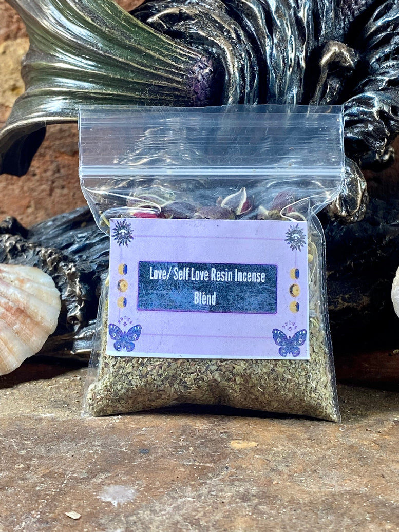 Hand Made Incense Blends Kit with Tongs & Spoon | Witchcraft | Wiccan | Pagan | Protection | Moon Spells | Ritual | Herbs | Resins